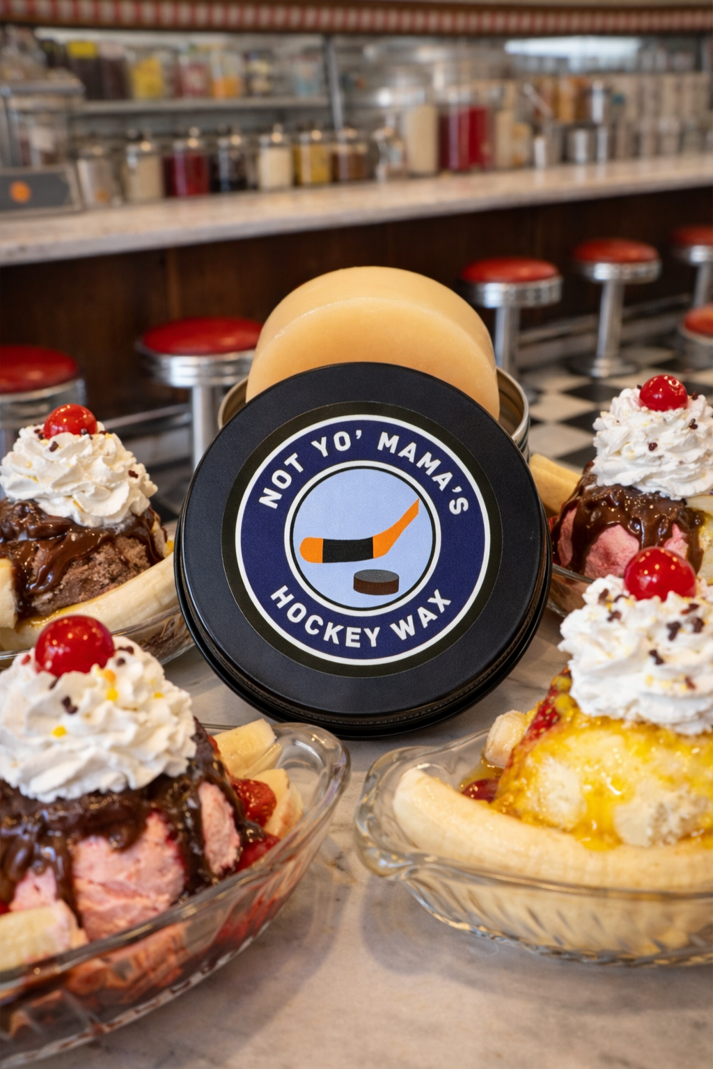 Banana Split Scented Hockey Wax - 1.76oz (50g)